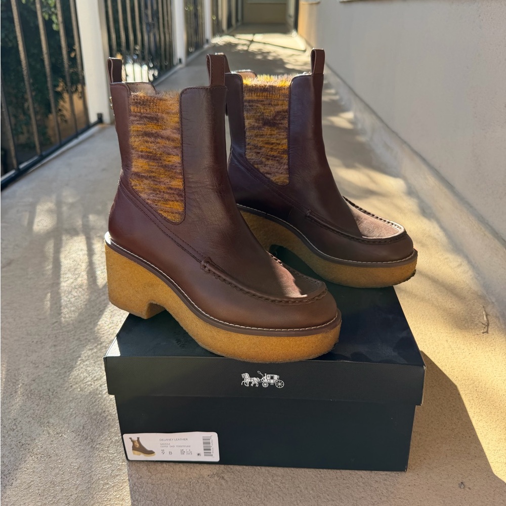 Coach Delaney Leather Boot
